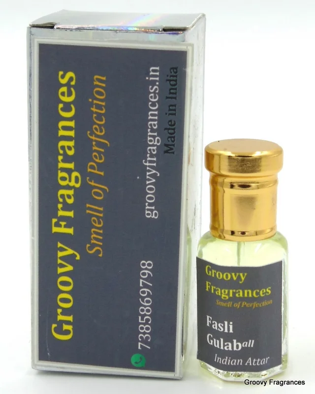 Groovy Fragrances Fasli Gulab Long Lasting Perfume Roll-On Attar | Unisex | Alcohol Free by Groovy Fragrances - 6ML