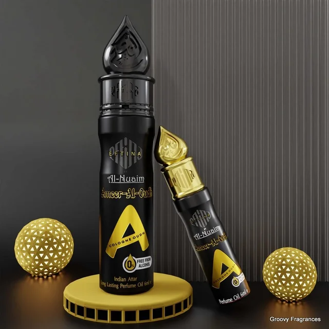 Al Nuaim Ameer al oudh Eftina Series Perfume Roll-on Attar Free From Alcohol - 6ML