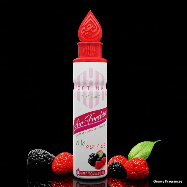 Al Nuaim Eftina Wild Berries Home, Bedroom, Office, Car Air Freshener, Free From Alcohol - 250ML