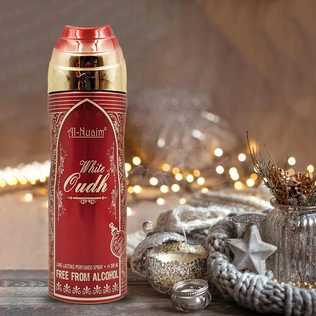 Al Nuaim White Oudh Long Lasting Perfume Spray | Alcohol Free - 200ML