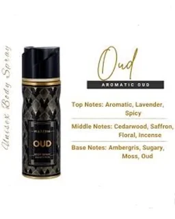 Naseem OUD Perfumed Body Spray | No Gas | Alcohol free | For Men - 200ML