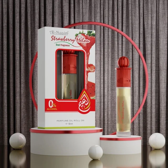 Al Nuaim Strawberry Melon Perfume Roll-On Attar Free from ALCOHOL - Unisex - 6ML