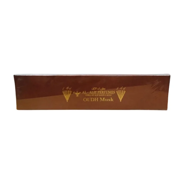 Al Alif Oudh Musk Handmade Masala Agarbatti Incense Sticks - 50GM