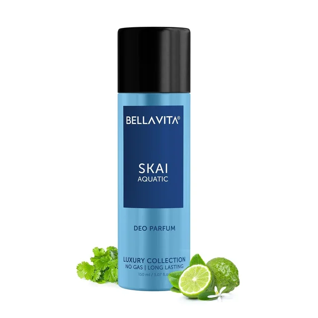 Bellavita SKAI Aquatic Long Lasting Deodorant Spray NO Gas - Unisex - 150ML
