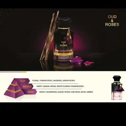 Ahmed Perfume Oud and Roses Eau De Parfum | Unisex - 60ML