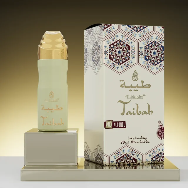 Al Nuaim Taiba Long Lasting Perfume Roll-On Attar Free from Alcohol - 20ML