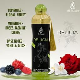 Al Nuaim Delicia Perfume Body Spray | Alcohol Free - 200ML