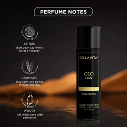 Bellavita CEO Man Long Lasting Deodorant Spray NO Gas - Unisex - 150ML