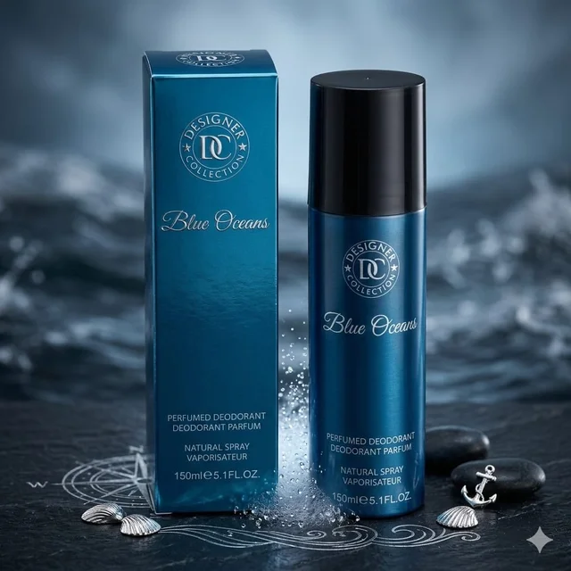 Designer Collection Blue Oceans Perfumed Deodorant Body Spray | Unisex - 150ML