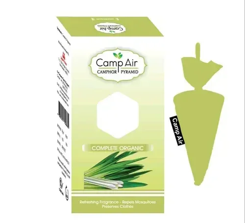 CAMP AIR Camphor Cone Lemon Grass Refreshing Fragrance - Repel Mosquitoes - Preserves Clothes - 50G (ORGANIC)