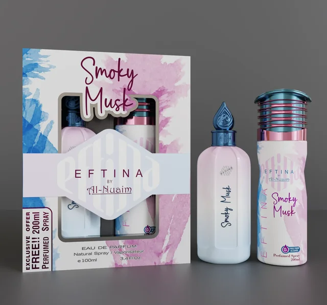 Al Nuaim Smoky Musk Fragrance Set 2 in 1 - 200ML+100ML