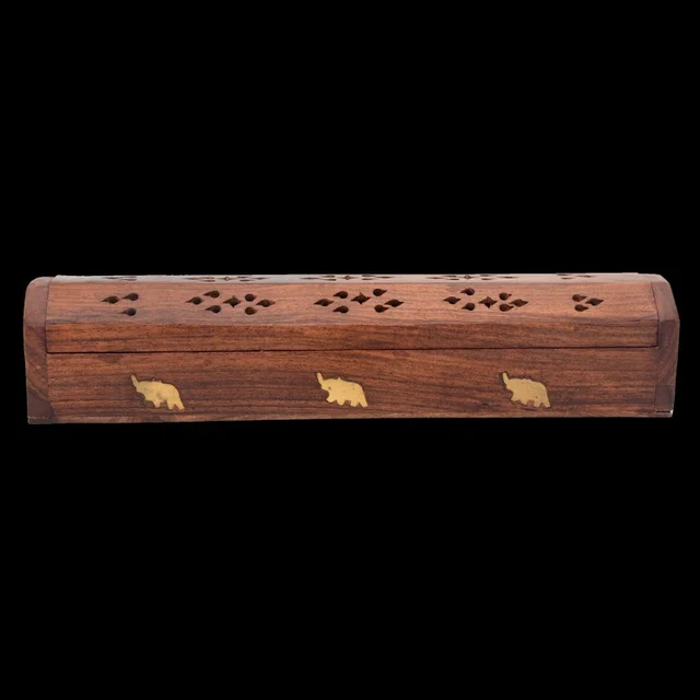 Groovy Fragrances New Antiq Wooden Incense (Agarbatti) Stand - Small