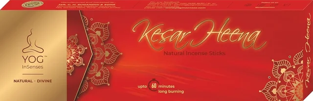 Yog InSenses Kesar Heena Natural incense sticks - 100GM