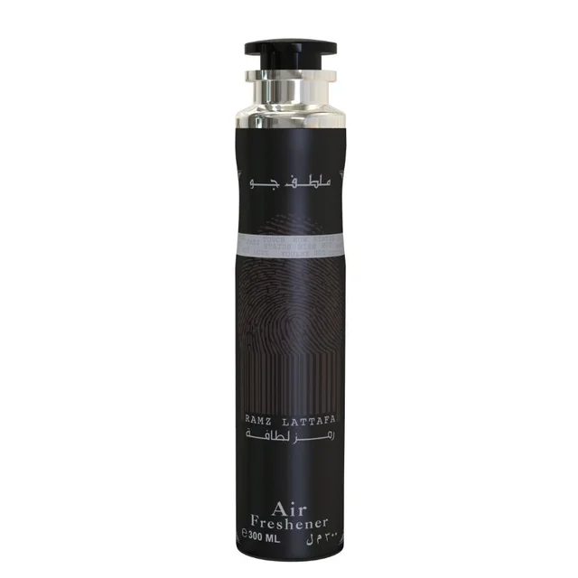 Lattafa RAMZ Black Air Freshener for Home, Bedroom, Office, Car - 300ML
