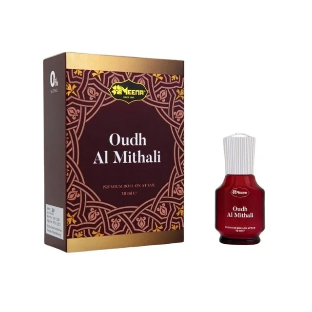 Meena Oudh Al Mithali (WOODY MUSKY FLORAL WARM SPICY POWDERY) Premium Perfume Roll-On Attar (Itr) - 10ML