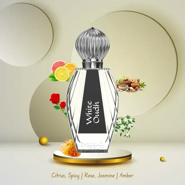 Meena White Oudh Perfume Roll-On Attar (Itr) Free from ALCOHOL - 20ML