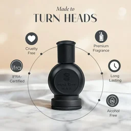 Ajmal Musk Rose Black concentrated Perfume | For Unisex | Alcohol Free - 12ML