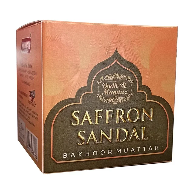 Oudh Al Mumtaz Saffron Sandal Bakhoor Muattar - 30GM