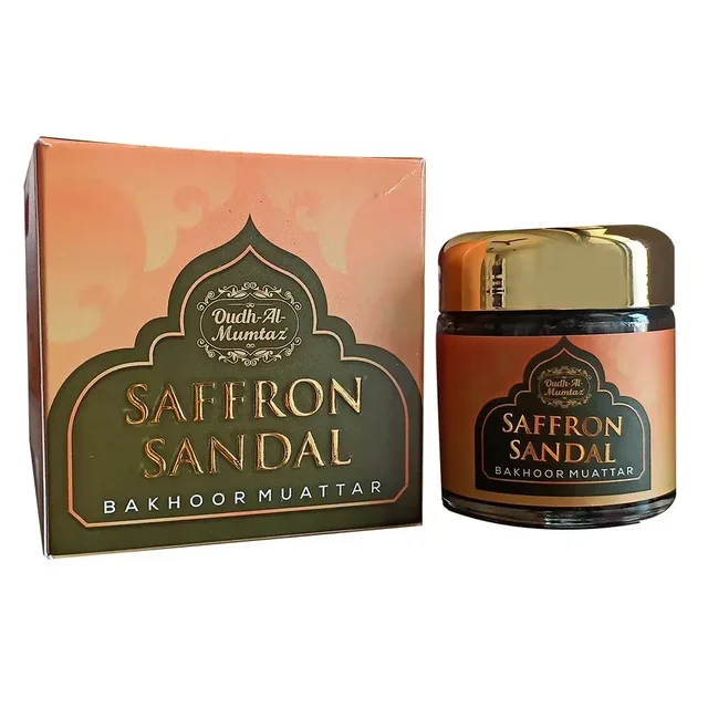 Oudh Al Mumtaz Saffron Sandal Bakhoor Muattar - 30GM