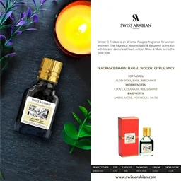 Swiss Arabian Jannet El Firdaus Givaudan Original Attar - Red - 9ML