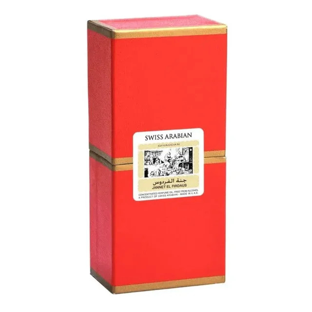 Swiss Arabian Jannet El Firdaus Givaudan Original Attar - Red - 9ML