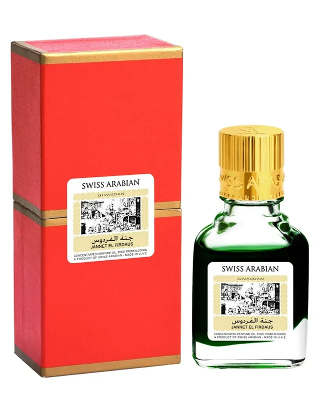 Swiss Arabian Jannet El Firdaus Givaudan Original Attar - Red - 9ML