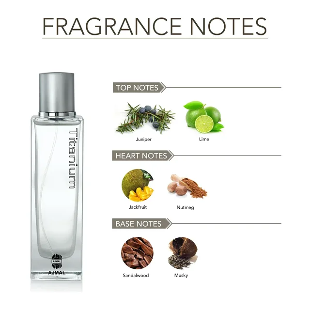Ajmal Titanium Eau De Parfum | For Men - 100ML