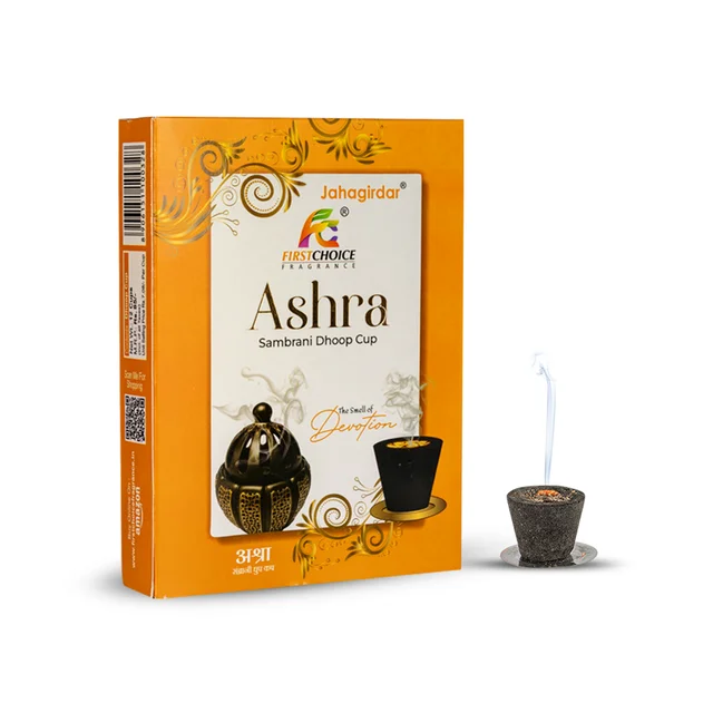 First Choice Ashra Natural Masala Dhoop Cup - 12 Cups