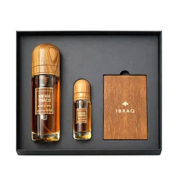 Ibraheem Al Qurashi Ibrahim Al Qurashi Vintage Tobacco Gift Set | Luxury Arabian Perfume Gift Box - 100ML + 10ML