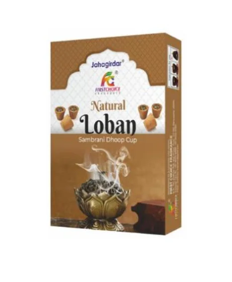 First Choice Natural Loban Natural Masala Dhoop Cup - 12 Cups