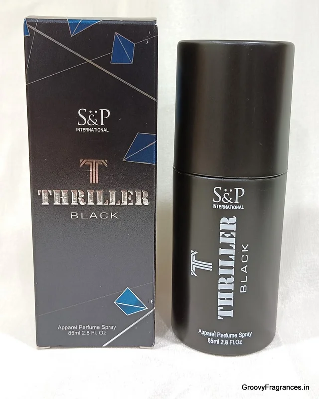 S&P International THRILLER Black Apparel Perfume Spray - 85ML