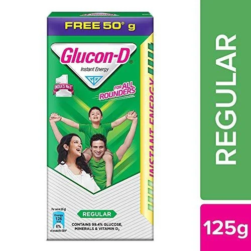Glucon-D Regular - 125g, Regular