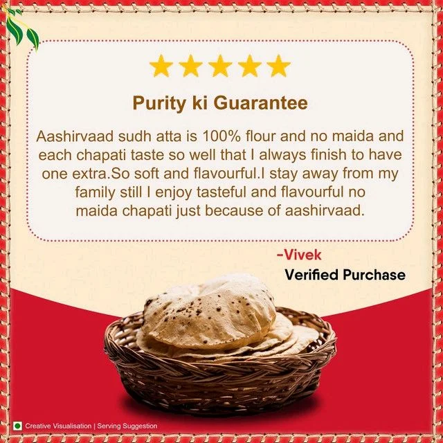 Aashirvaad Fresh & Pure Aata 10kg - 10kg, Aashirvaad Aata 10kg For Rs 452