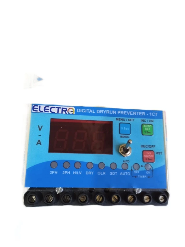 2 & 3 Phase Digital Dry Run Preventer 2 Ct 