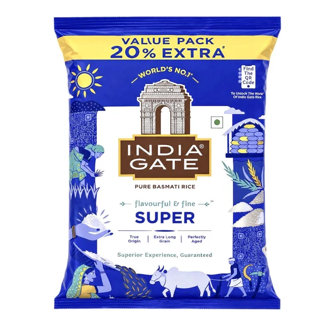 India Gate Super Basmati Rice - 1 Kg