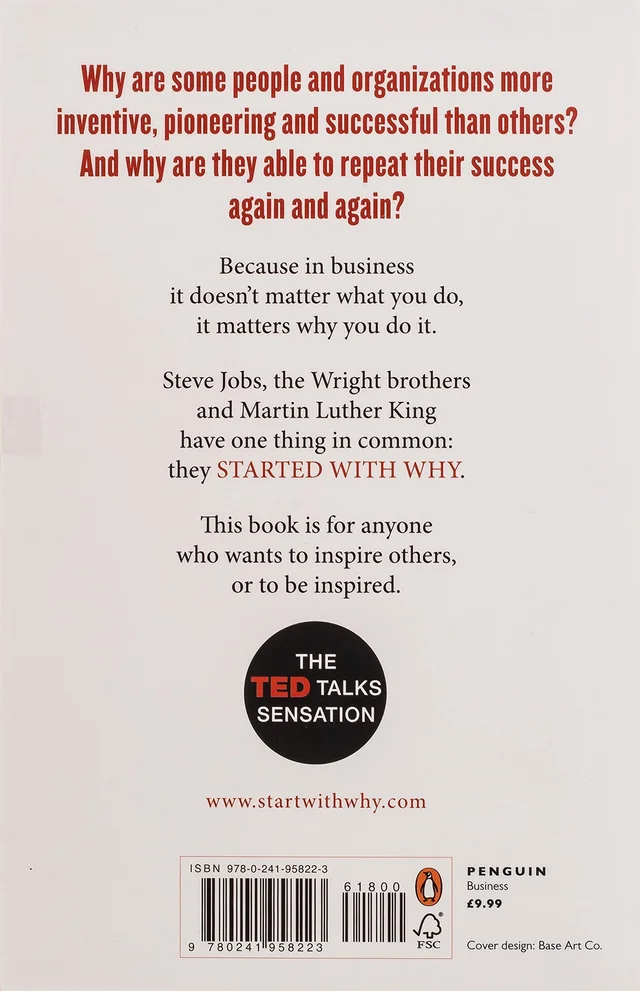 Start With Why: The Inspiring Million-Copy Bestseller That Will Help You Find Your Purpose - Simon Sinek (Author)