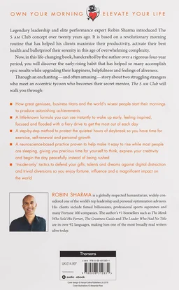 The 5 AM Club: Own Your Morning. Elevate Your Life. - Robin Sharma