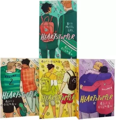 Heartstopper Series Volume 1-4 Books Set (Paperback, Alice Oseman) - Alice Oseman