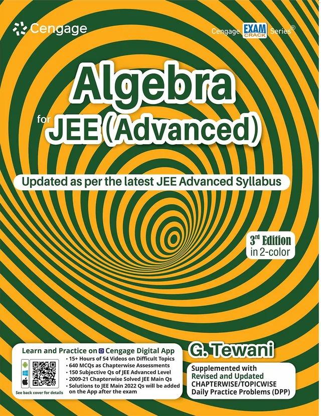 Algebra for JEE (Advanced), 3rd Edition - by G. Tewani (Author)
