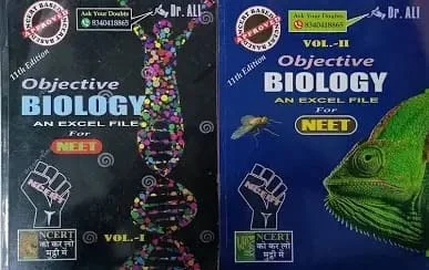 Objective Biology An Excel File For Neet (Latest 11th Edition) Set Of 2 Books (2022-23) By Dr. Ali Akhtar (English , Paperback) (Paperback, DR. ALI AKHTAR) - by Dr Ali (Author)