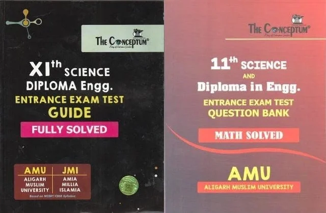 The Conceptum AMU/Jamia 10+2 Science & Diploma Entrance Guide & AMU XI Diploma Question Bank - The Conceptum
