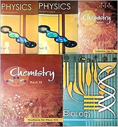 NCERT Combo textbooks class 12th physics part 1&2 chemistry part 1&2 and biology (pack of 5 books) Stationery - NCERT