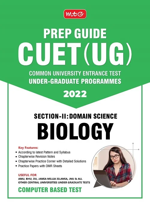 PREP GUIDE CUET (UG) SECTION BIOLOGY - MTG TEAM
