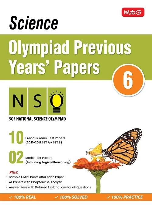 SCIENCE Olympiad Previous  Year's Papers ; Class 6 - MTG TEAM