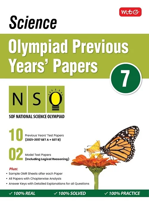 SCIENCE Olympiad Previous  Year's Papers ; Class 7 - MTG TEAM