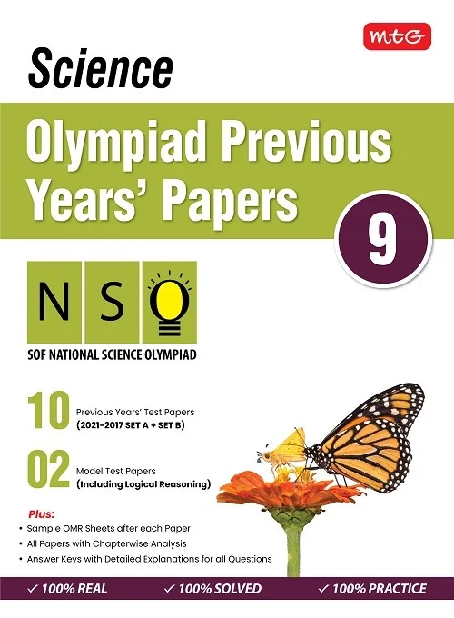 SCIENCE Olympiad Previous  Year's Papers ; Class 9 - MTG TEAM