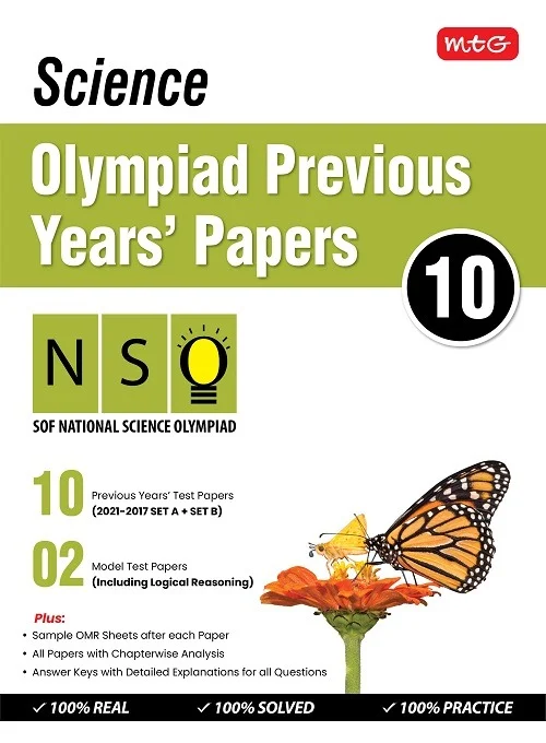 SCIENCE Olympiad Previous  Year's Papers ; Class 10 - MTG TEAM