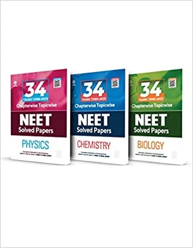Arihant Physics + Biology + Chemistry Chapterwise topicwise Solved Paper Combo Set Of 3 Books - Arihant Experts, English Version