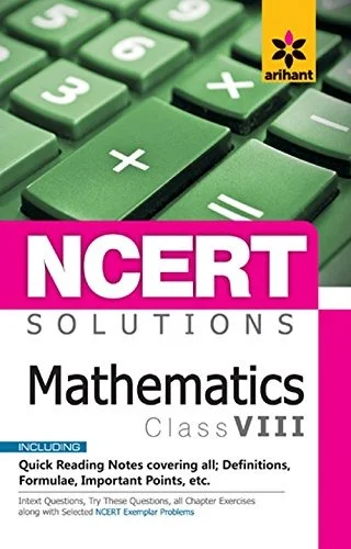 NCERT Solution Arihant Mathematics - 8 Class, English