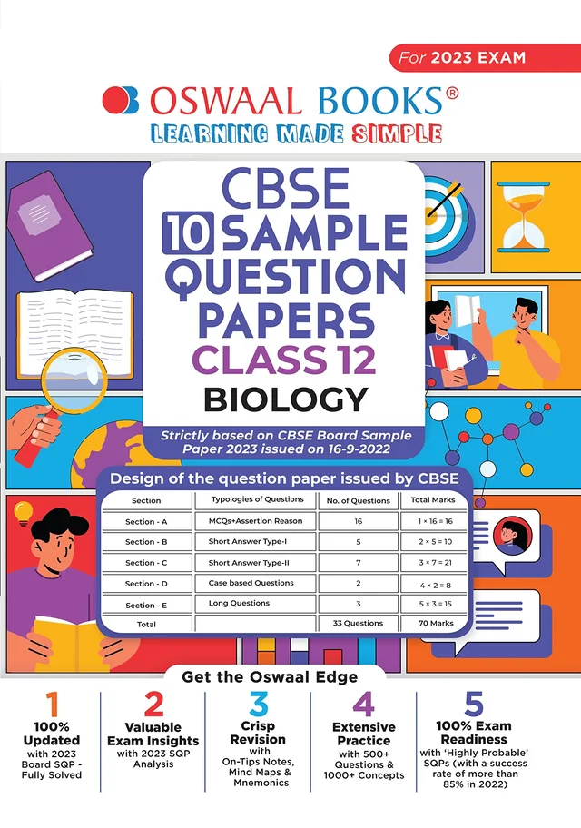 OSWAL Biology - 12 CBSE Sample Question Papers, English